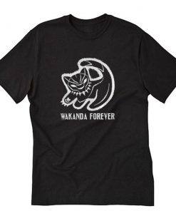 Black cat Black Panther Wakanda Forever T-Shirt PU27