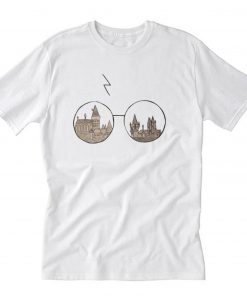 Hogwarts Glasses Harry Potter T-Shirt PU27