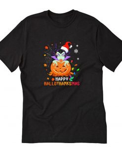 Maleficent happy hallothanksmas halloween T-Shirt PU27