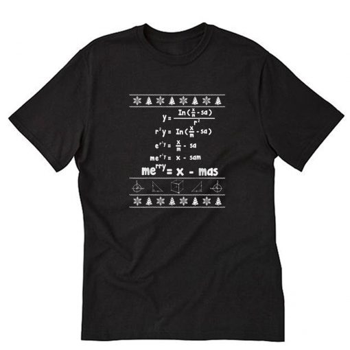 Merry = x-mas ugly christmas math T-Shirt PU27