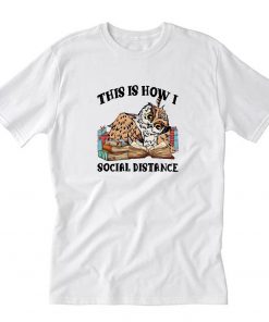 This Is How I Social Distance Owl Reading Book T-Shirt PU27