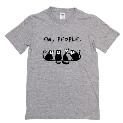 Trending 2020 Black Cat Ew People Funny T-Shirt PU27