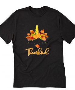 Unicorn Thankful Turkey T-Shirt PU27