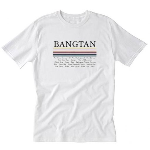 Bangtan Song Title T-Shirt PU27