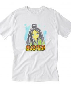 Billie Eilish Anime Face T-Shirt PU27