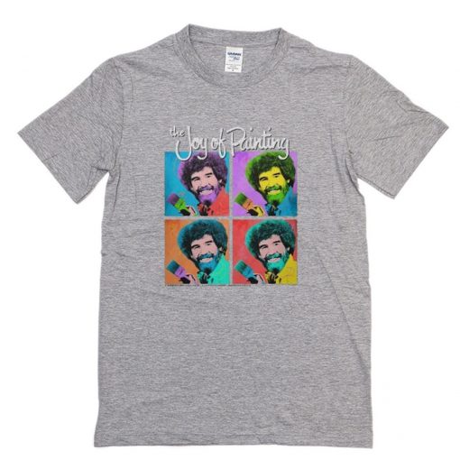 Bob Ross Joy of Painting Colorful Faces T-Shirt PU27