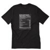 Consciousness Nutrition Facts T-Shirt PU27