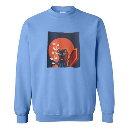 Halloween Cat Sweatshirt PU27