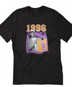 Kobe Bryant 1996 Draft Day Black Mamba Number 8 Tribute T-Shirt PU27