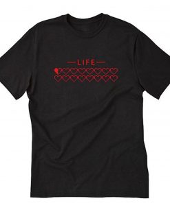 Legend of Zelda Hearts Life Bar T-Shirt PU27