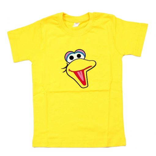 BIG BIRD FACE Sesame Street Yellow T Shirt PU27