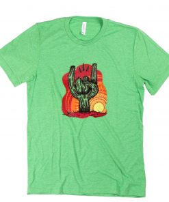 Cactus Rock Roll Graphic T-Shirt PU27