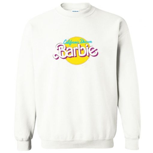 California Dream Barbie Crewneck Sweatshirt PU27