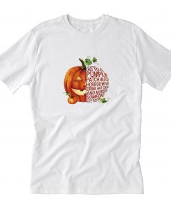 Halloween Pumpkin Watch Horror Movies T-Shirt PU27