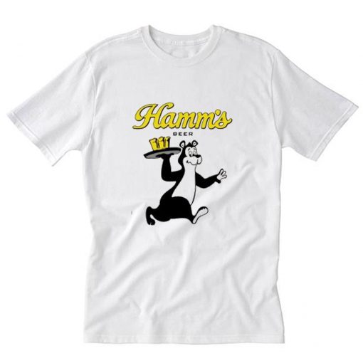 Hamm’s Beer Bear Waiter T Shirt PU27