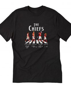 Kansas City Chiefs Mahomes Kelce Cross Abbey Road T Shirt Black PU27