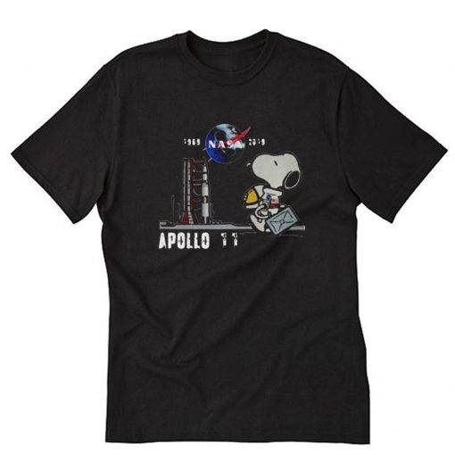 Nasa 1969 2019 Apollo 11 Astronaut Snoopy T-Shirt PU27