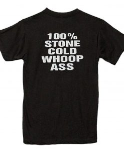 Stone Cold Steve Austin 100% Pure Whoop Ass Skull T Shirt Back PU27