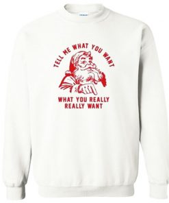 Tell me What you want what you really really want Sweatshirt PU27