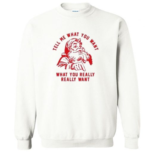 Tell me What you want what you really really want Sweatshirt PU27