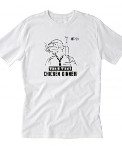 Winner Winner Chicken Dinner PUBG T-Shirt White PU27