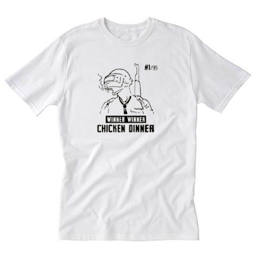 Winner Winner Chicken Dinner PUBG T-Shirt White PU27