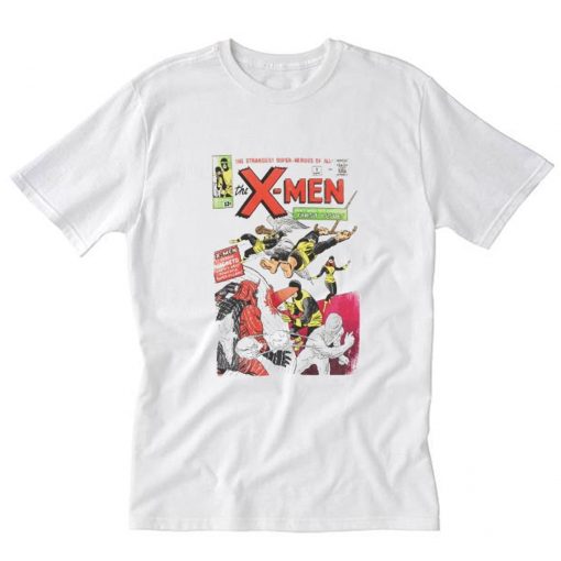 X Men Superheroes Vintage Comic Cover Marvel T Shirt PU27