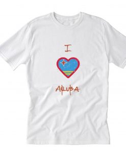 I love Aruba T-Shirt White PU27