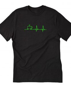 Morning Coffee Heartbeat T-Shirt PU27