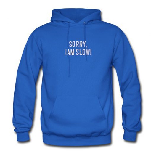 Sorry I Am Slow Hoodie PU27