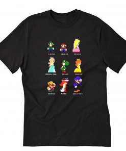 Super Mario Bros Gaming Characters T Shirt PU27