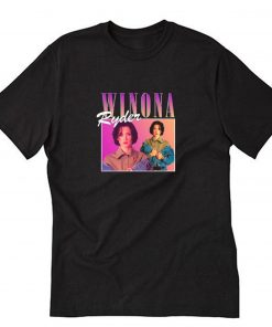 Winona Ryder T Shirt Black PU27