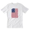 Betsy Ross Flag Distressed T Shirt PU27