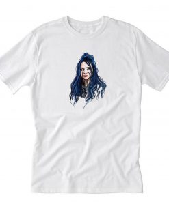 Billie Eilish Blue Hair T-Shirt PU27