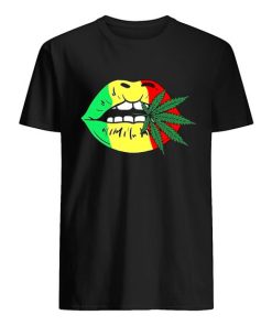 Black Lives Matter Lips Weed Shirt ZA