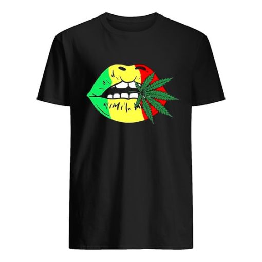 Black Lives Matter Lips Weed Shirt ZA