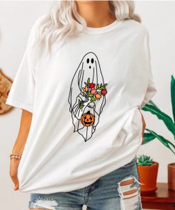 Floral Ghost Halloween Shirt ZA