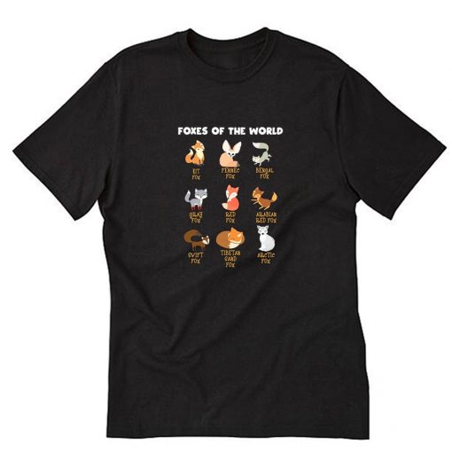 Foxes Of The World T-Shirt PU27