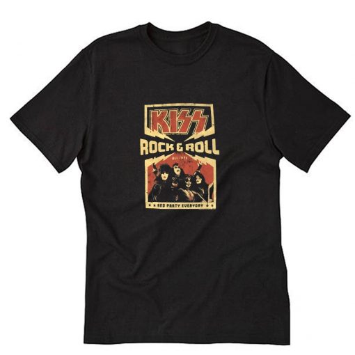Kiss Rock Roll All Nite Party Everyday T-Shirt PU27