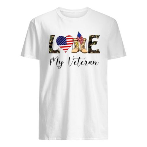 Love My Veteran Veteran Wife Shirt ZA