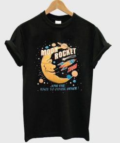 Moon Rocket Join The Race To Outer Space T-shirt ZA