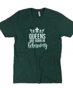 Queens Are Born In February T-Shirt PU27