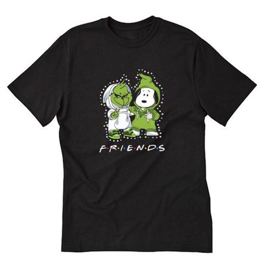 Baby Grinch And Snoopy Friends Light Christmas T-Shirt PU27