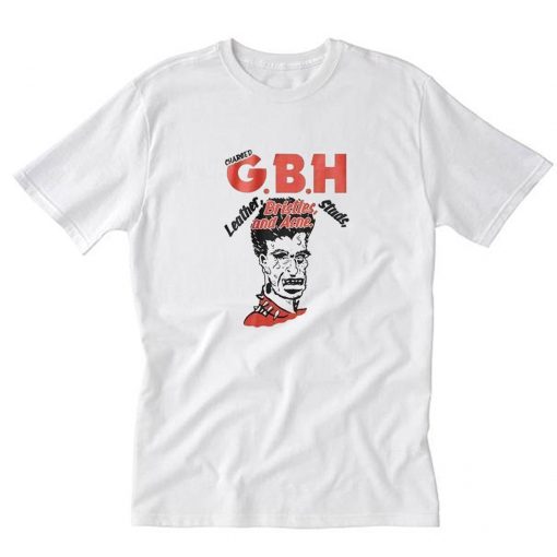 GBH - Leather Bristles Studs & Acne T-Shirt PU27