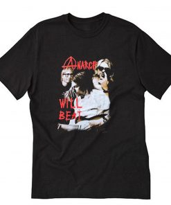 NIRVANA - BLACK TEE KURNT COBAIN ARNACHY WILL DEAD T-Shirt PU27