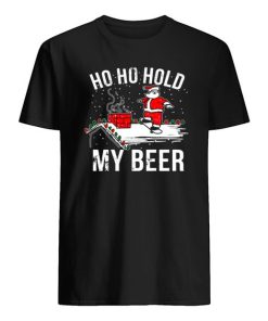 OnCoast Ho Ho Hold My Beer Funny Christmas shirt ZA