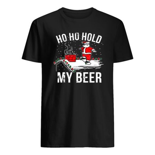 OnCoast Ho Ho Hold My Beer Funny Christmas shirt ZA