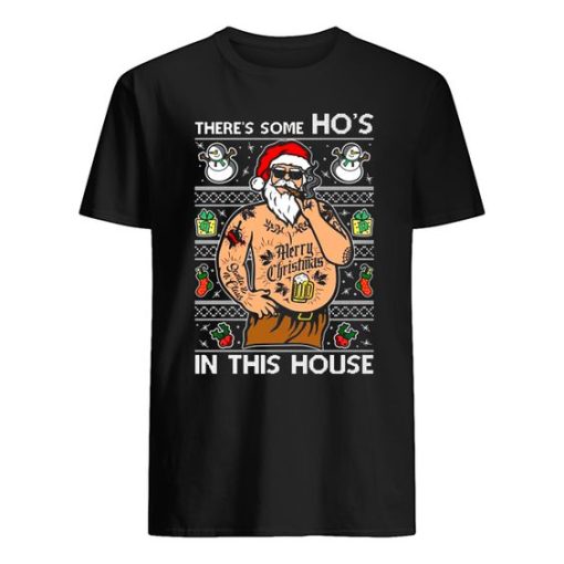 OnCoast There's Some Ho's In This House, SANTA WAP! Funny Christmas Shirt ZA