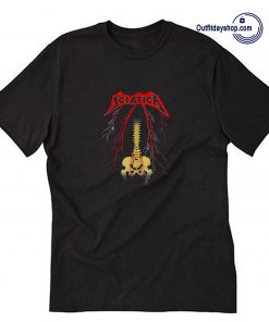 Sciatica Skeleton Metal T-Shirt ZA