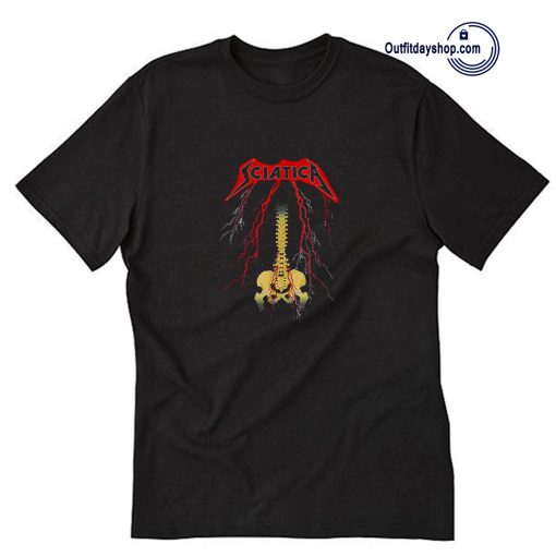 Sciatica Skeleton Metal T-Shirt ZA